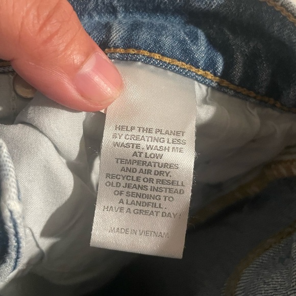 Pacsun distressed stretch dad jeans size 24 - Picture 6 of 8